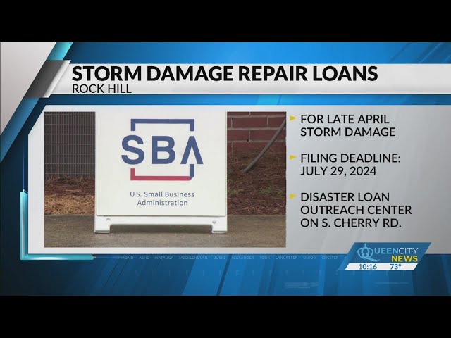 ⁣US offering storm damage loans in York County