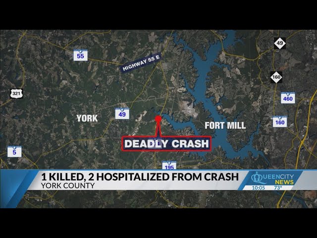 ⁣One killed, two others injured in York County crash