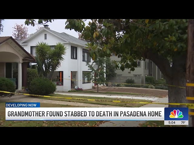 ⁣Grandmother found stabbed to death in Pasadena home