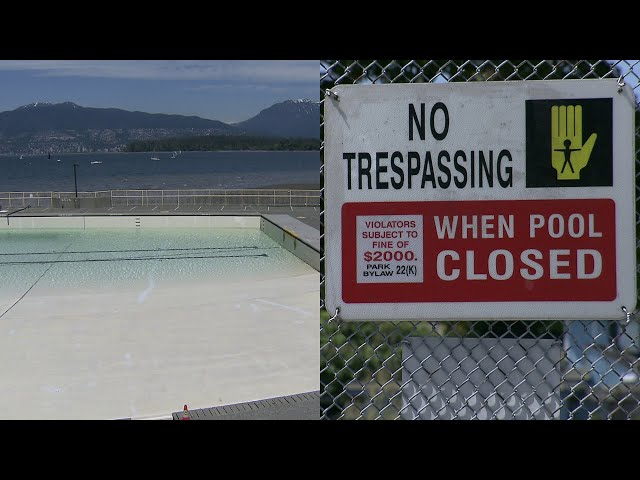 ⁣Kits pool closed for the summer