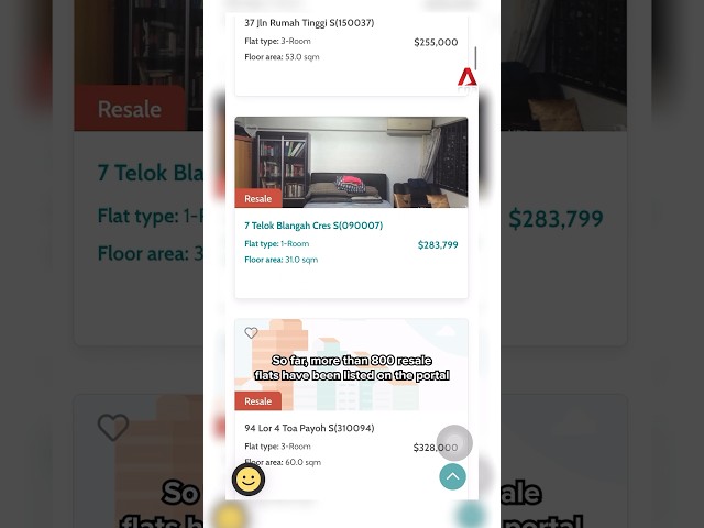 ⁣Would you use HDB's new resale flat listing service?
