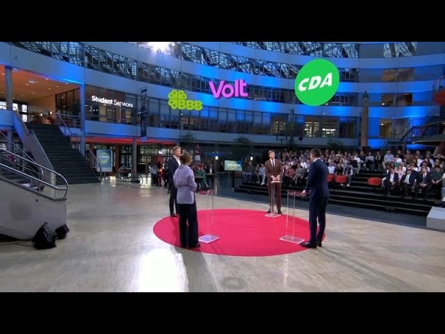 ⁣¿Cómo hacer una Europa más segura? Debate electoral televisado en los Países Bajos