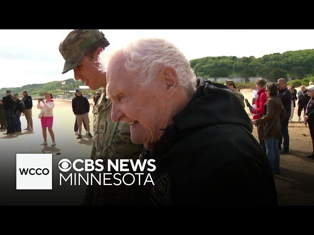 ⁣Minnesota WWII veteran visits Normandy on 80th anniversary of D-Day