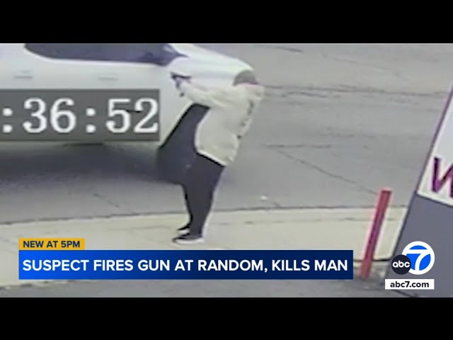 ⁣Video shows man fire randomly at cars in San Jacinto, killing 1