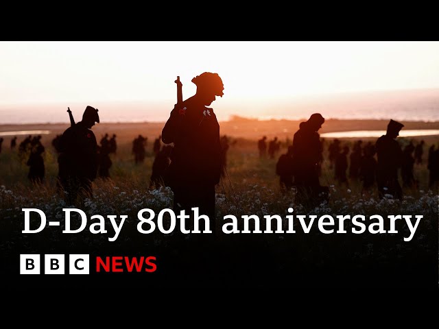 ⁣D-Day: World leaders and veterans mark 80th anniversary | BBC News