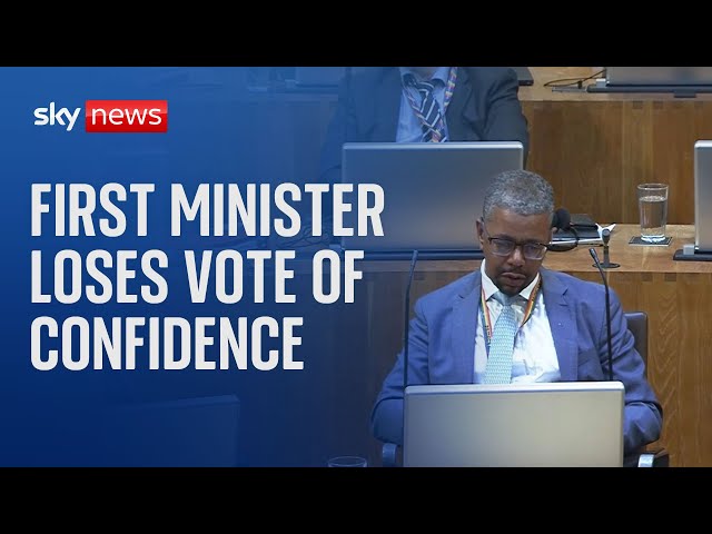⁣First Minister of Wales Vaughan Gething loses vote of confidence