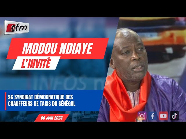 ⁣L’INVITE D’INFOS MATIN (WOLOF) : Modou Ndiaye, SG syndicat démocratique des chauffeurs de taxis