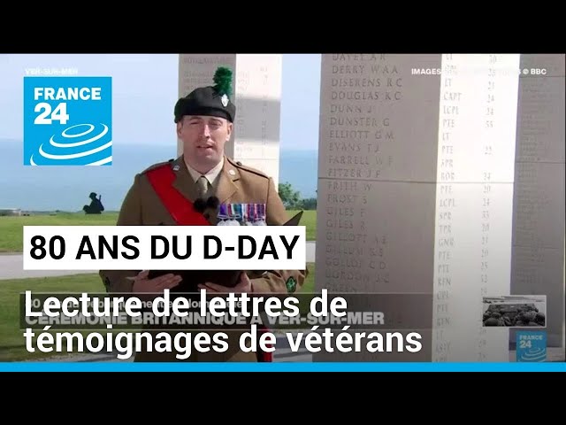 ⁣80 ans du D-DAY : lecture de lettres de témoignages de vétérans • FRANCE 24