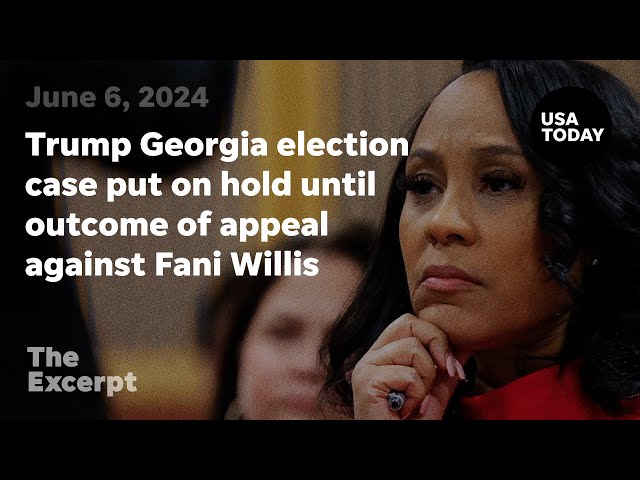 ⁣Trump Georgia election case put on hold until outcome of appeal against Fani Willis | The Excerpt