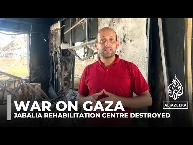 ⁣Israeli army bombs Gaza’s only special needs centre in Jabalia