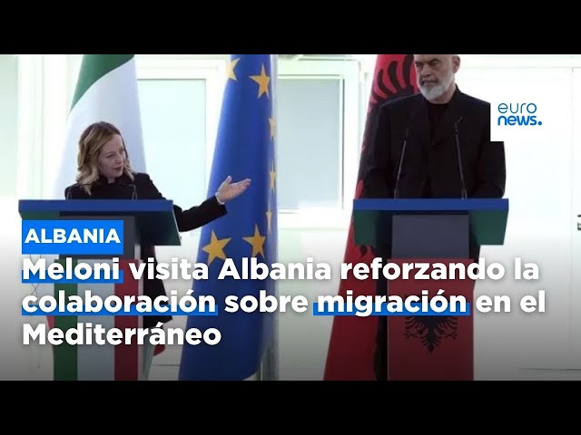 ⁣Meloni visita Albania reforzando la colaboración sobre migración en el Mediterráneo