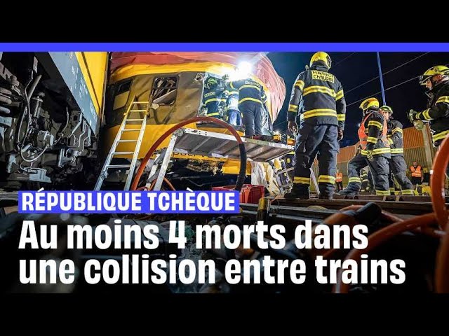 ⁣République tchèque : Une collision entre deux trains fait au moins quatre morts