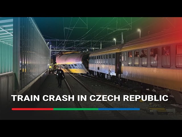 ⁣Czech train crash leaves dozens injured | ABS-CBN News