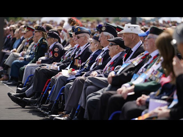 ⁣Canadian veterans honoured in France for D-Day | D-Day ceremony in France