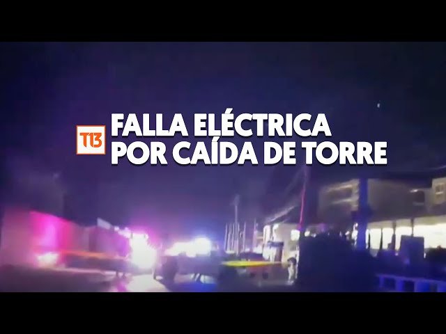 Así fue el momento de la falla eléctrica que afectó a varias comunas de Santiago