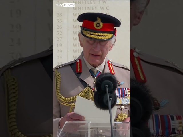 ⁣King Charles pays tribute to D-Day veterans