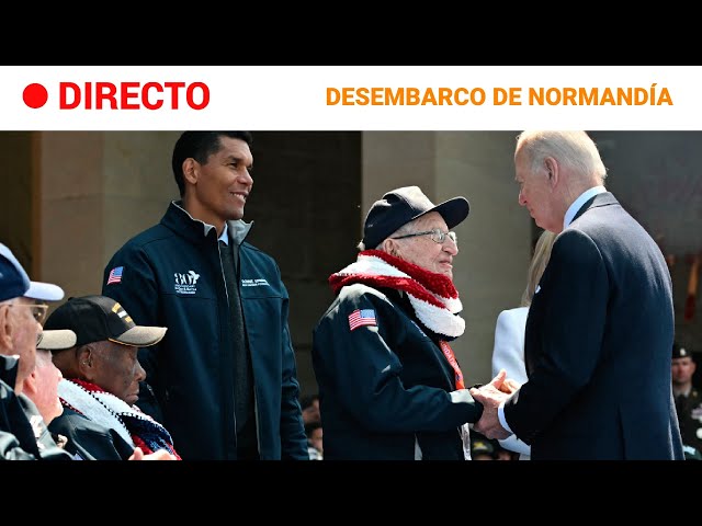 ⁣DESEMBARCO DE NORMANDÍA : BIDEN en el HOMENAJE a los VETERANOS norteamericanos | RTVE