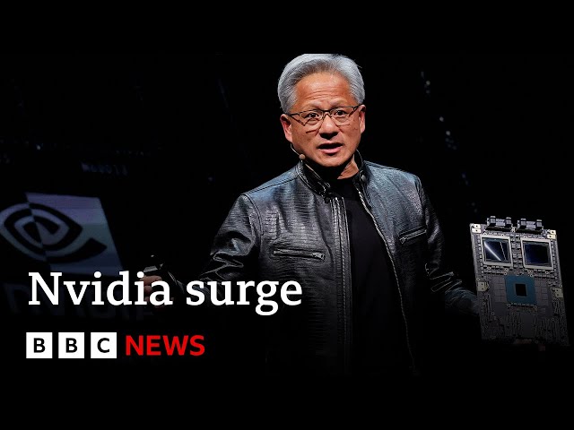 ⁣Tech giant Nvidia's value overtakes Apple | BBC News