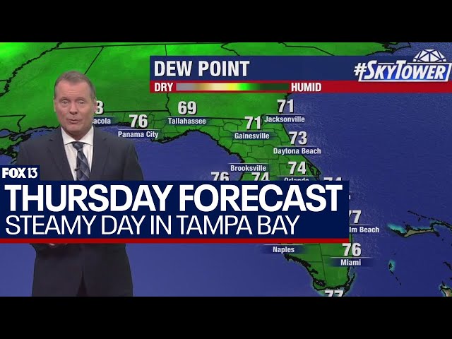 ⁣Tampa weather June 6, 2024 | steamy, muggy morning ahead