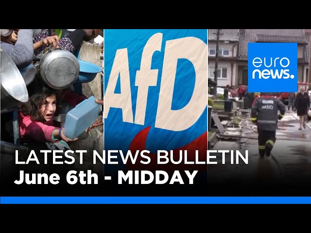 ⁣Latest news bulletin: June 6th 2024 Midday | euronews 