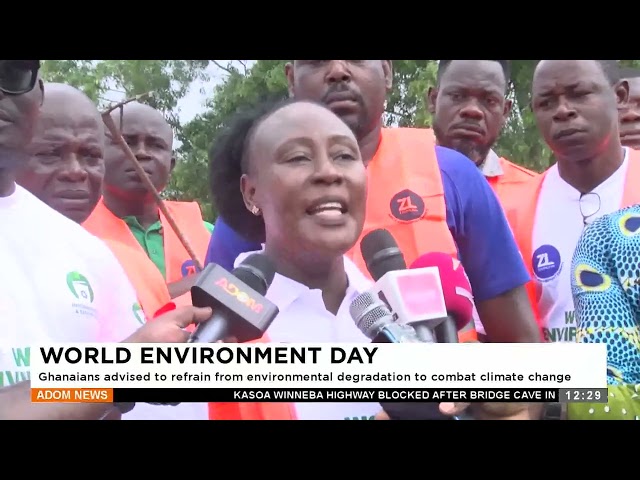 ⁣Ghanaians are advised to refrain from environmental degradation to combat climate change.