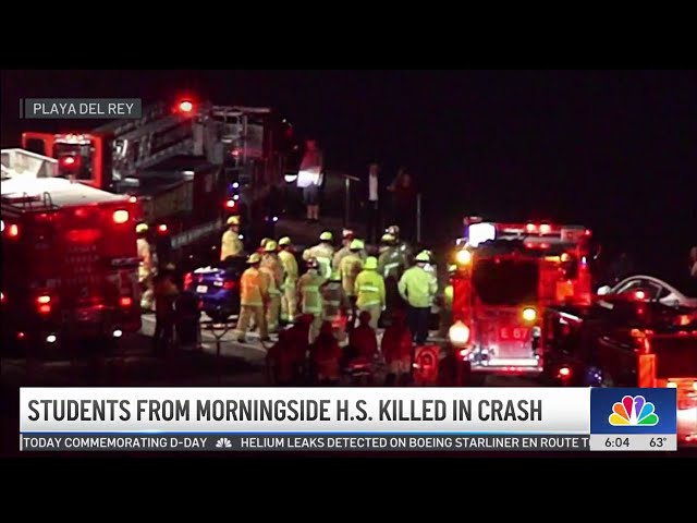 ⁣Students at Inglewood high school killed in Playa del Rey crash