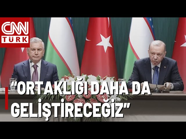 ⁣Özbekistan Cumhurbaşkanı Ankara'da! Cumhurbaşkanı Erdoğan Açıklamalarda Bulundu