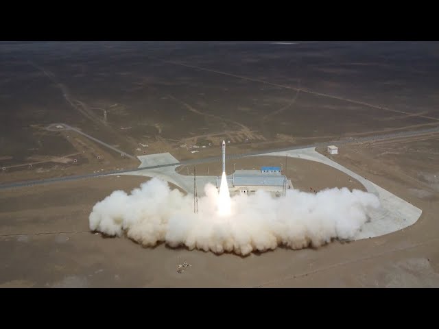 ⁣China's commercial CERES-1 rocket launches 3 satellites