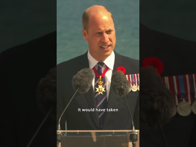 ⁣Prince William thanks Canadian D-Day vets