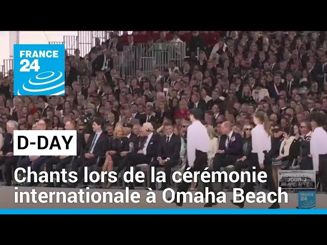 ⁣Chants et lectures lors de la cérémonie internationale des commémorations du D-Day • FRANCE 24