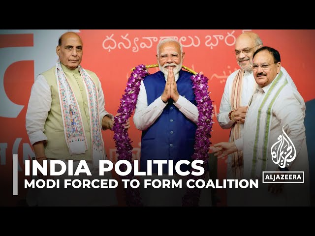 ⁣Jailed candidates win India election: Narendra Modi forced to form coalition