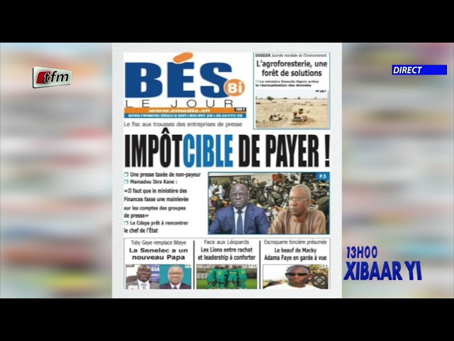 ⁣Revue de Presse du 06  Juin 2024 présenté par Mamadou Mouhamed Ndiaye