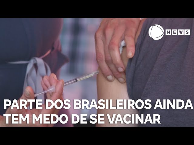 ⁣Pesquisa mostra que parte dos brasileiros ainda tem medo de se vacinar