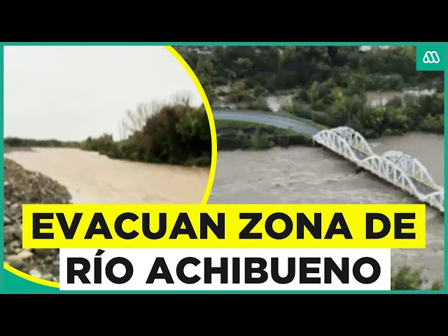 ⁣Evacuan zona de Río Achibueno en Linares: Alerta de desborde por intensas lluvias