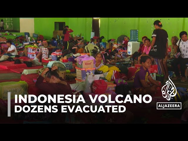 ⁣Indonesia volcano: Dozens evacuated after Mount Ibu erupts again