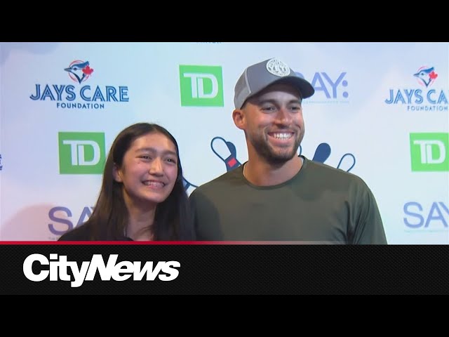 ⁣Jays' Springer inspiring youth to have the courage to say what they want to say