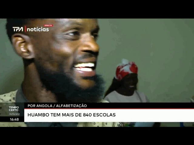 ⁣Por Angola Alfabetização -  EJA ensina a ler e a escrever 384 pessoas no Huambo