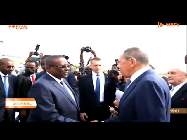 DIPLOMATIE -  Arrivée de Serguei Lavrov Ministre des Affaires Etrangères Russe au Tchad