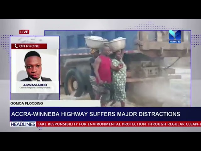 ⁣Accra-Winneba highway suffer major distractions