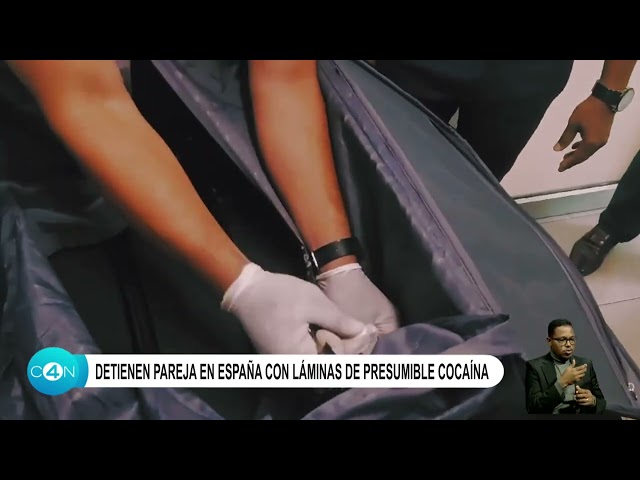 ⁣Detienen pareja en España con láminas de presumible cocaína