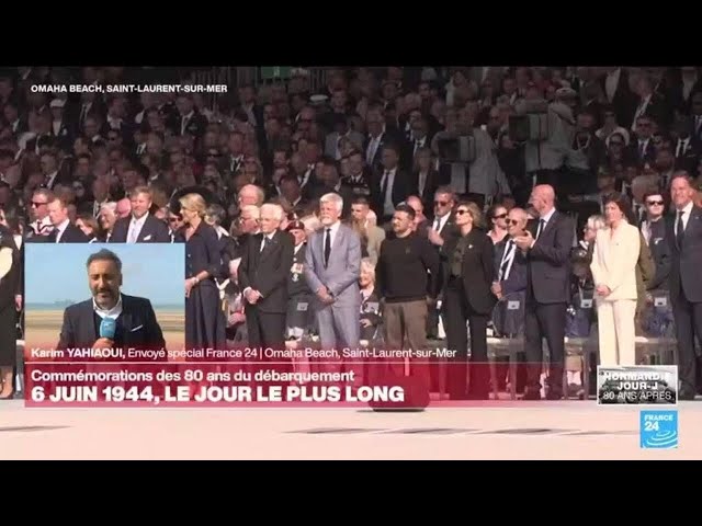 ⁣80 ans du  Débarquement : Macron envoie "un message inconditionnel de soutien à Volodymyr Zelen