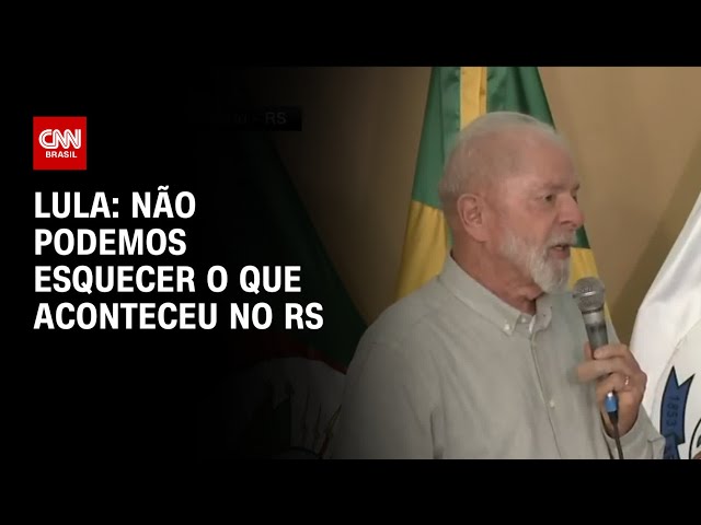⁣Lula: Não podemos esquecer o que aconteceu no RS | CNN 360º