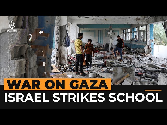 ⁣Israeli airstrikes on UN-run school kill at least 40 Palestinians | Al Jazeera NewsFeed
