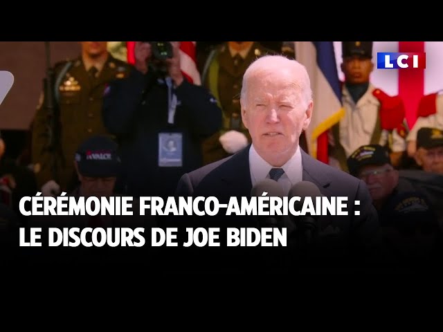 ⁣Cérémonie franco-américaine : le discours de Joe Biden