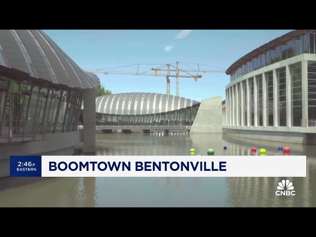 ⁣Walmart's hometown of Bentonville, Arkansas, is booming.
