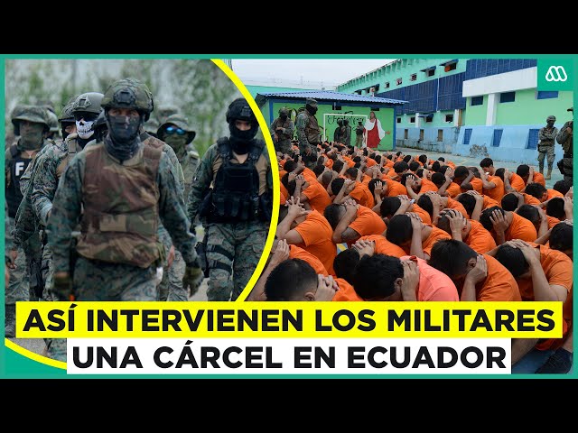⁣Militares de Ecuador intervienen cárcel por extrema violencia en la zona