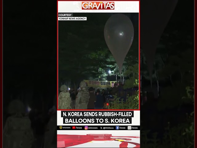 ⁣N.Korea sends rubbish-filled balloons to S.Korea | Gravitas | WION Shorts