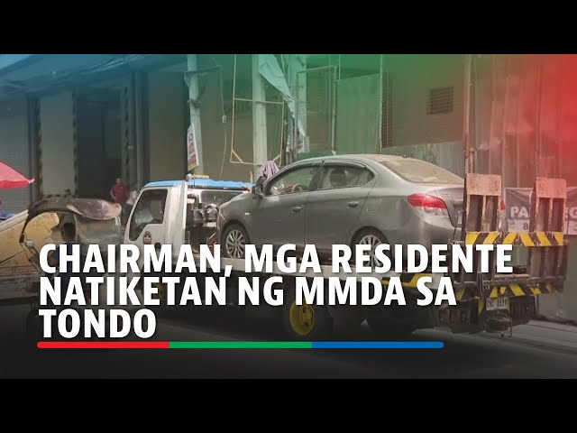 ⁣Barangay chairman, mga residente natiketan ng MMDA sa Tondo | ABS-CBN News