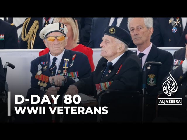 ⁣World War II veterans honoured on D-Day’s 80th anniversary