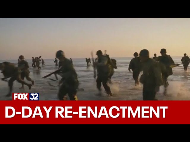 ⁣U.S. Navy Seals re-enact D-Day landing 80 years after